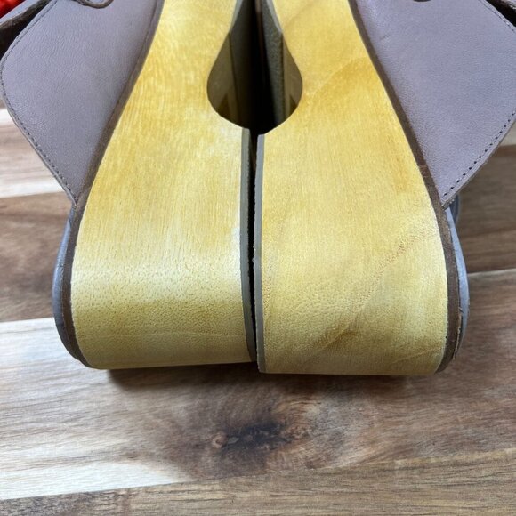 Kelsi Dagger Brooklyn Window Dove Clog Sz 9.5M in Wild Veg Leather - Picture 8 of 11